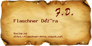 Flaschner Dóra névjegykártya